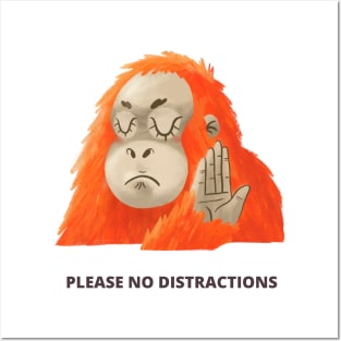 Please No Distractions Gift For Colleagues Gift For Developer QA Engineer Project Manager Posters and Art